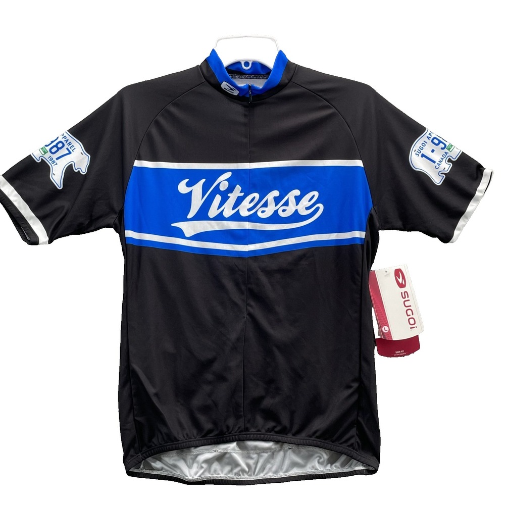 Sugoi Vitesse Cycling Jersey Men Large Zip Performance Bicycle Racing Sportswear